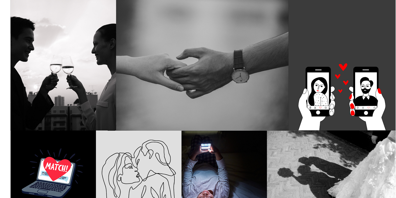 A collage disproving the is-romance-dead mindset